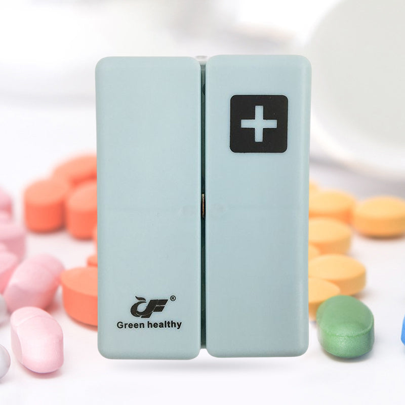 Portable magnetic Pill Case with 7 Compartments