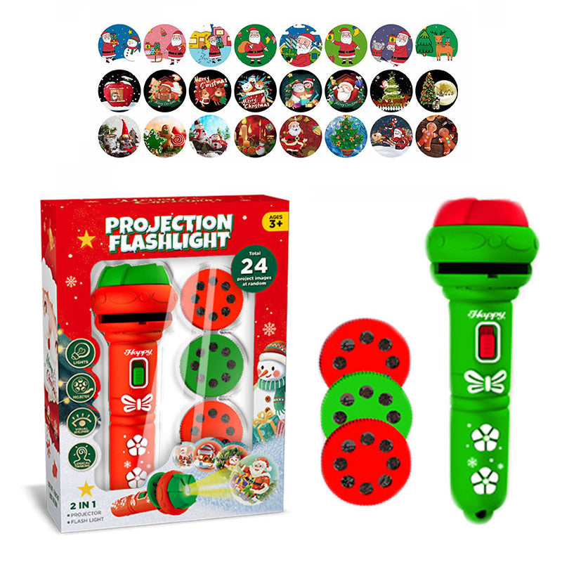 Christmas projection flashlight toy