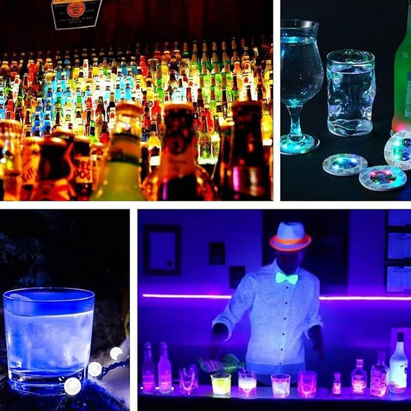 LED Luminous Bottle Stickers and Coasters