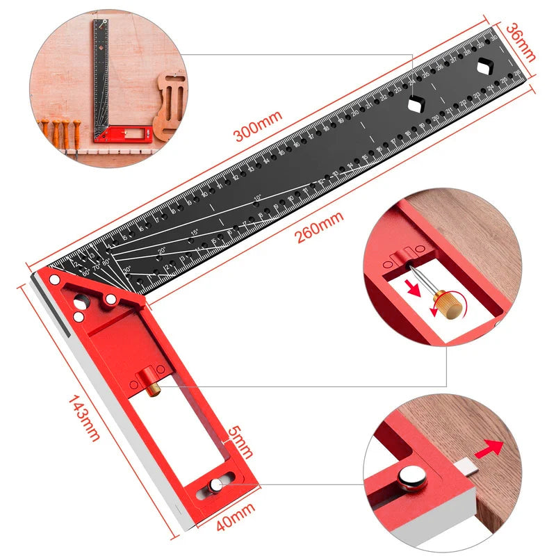 Multi-angle measuring ruler - High quality professional measuring tool