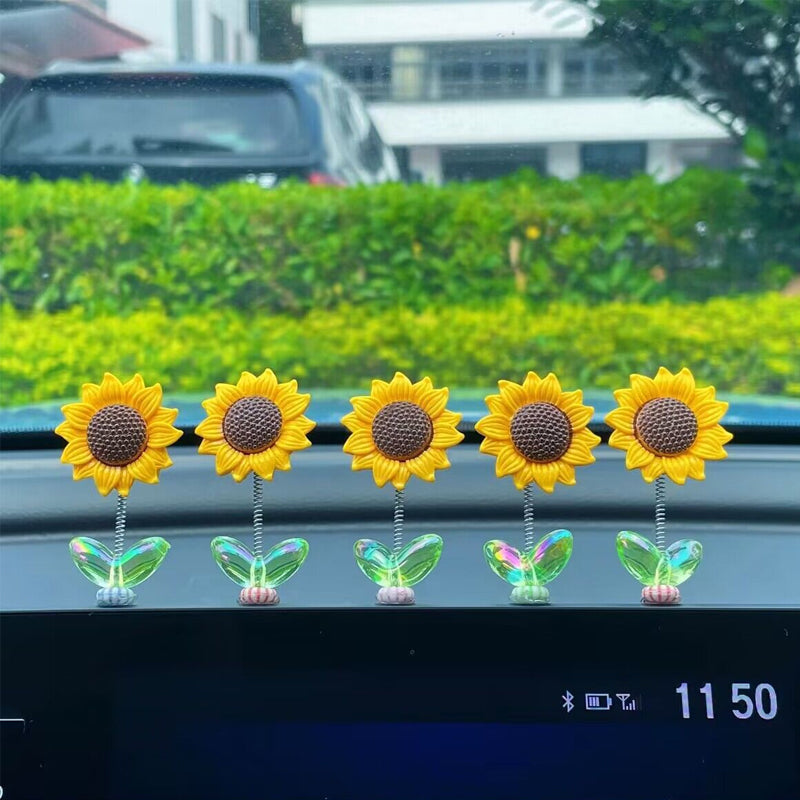 Cute Sunflower Car Ornament