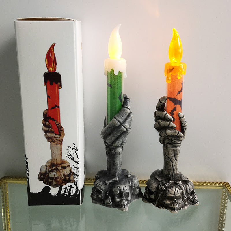 Skeleton Halloween Candle