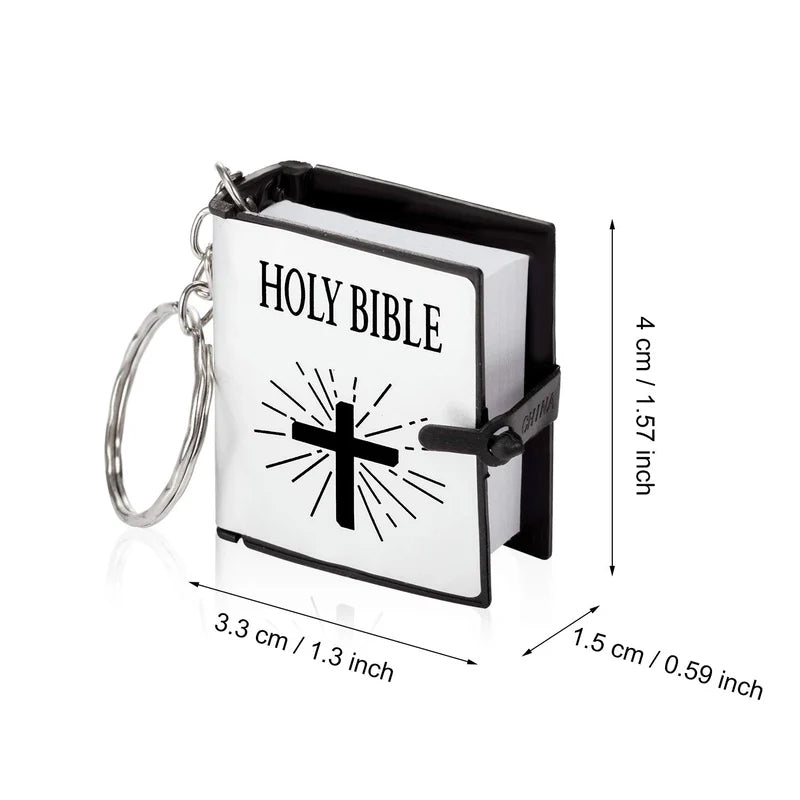 Mini Book Bible Keychain