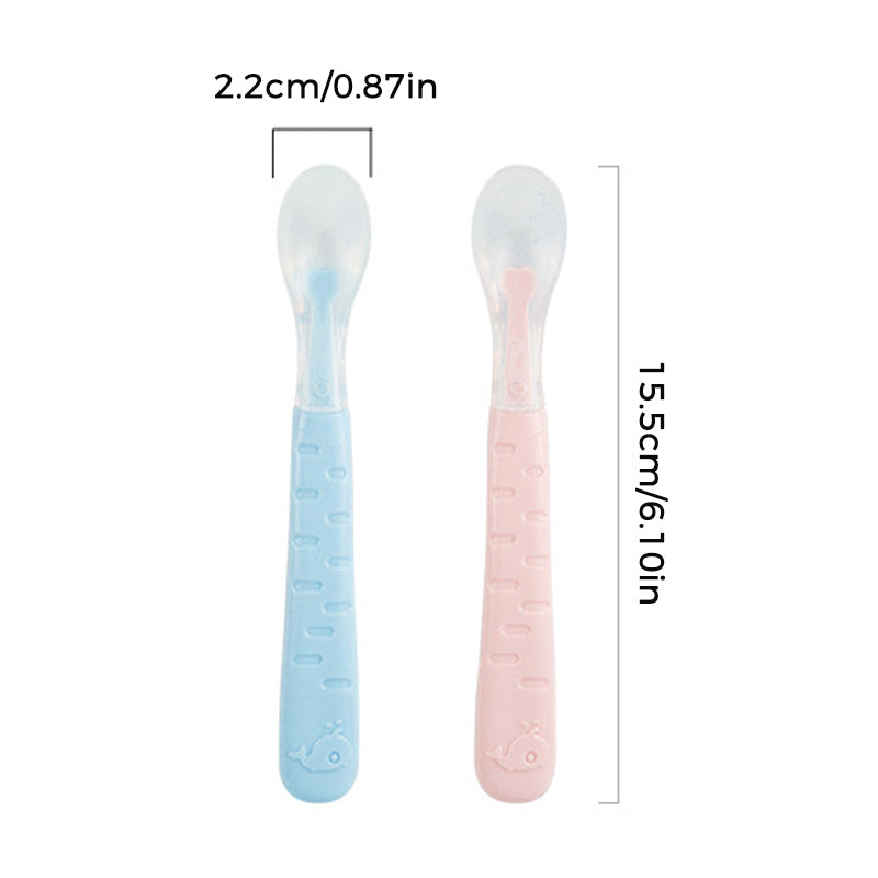 Double Head Baby Silicone Food Spoon