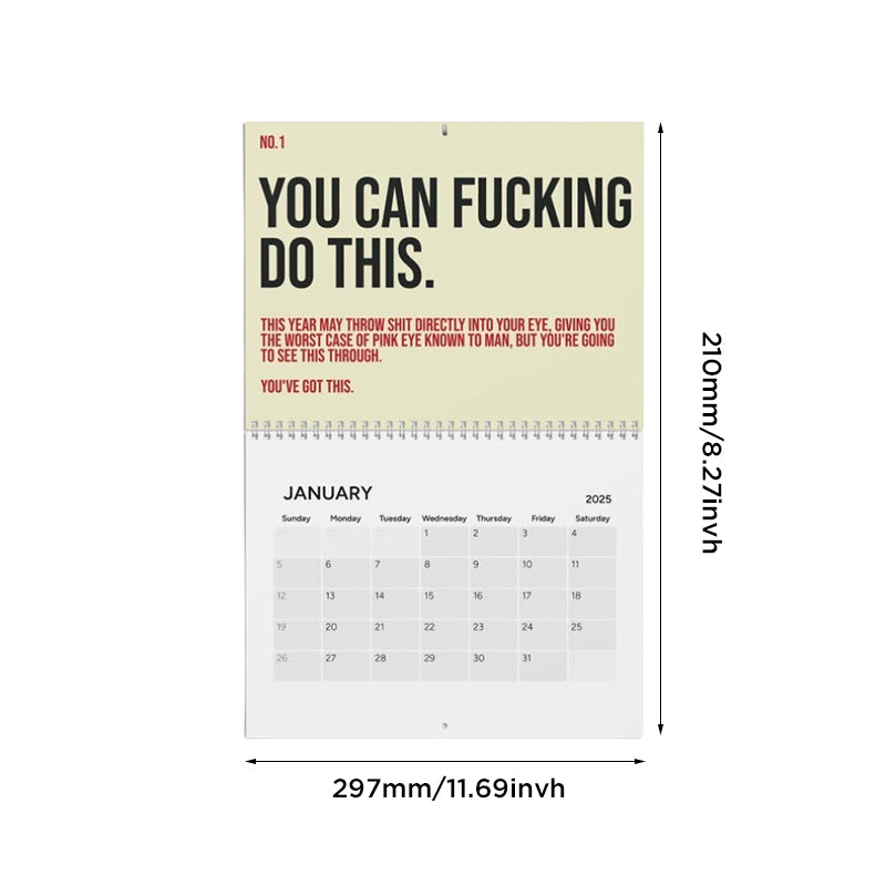 Your Kick-Ass Motivational Calendar (2025)