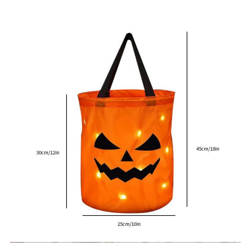 Personalized Glowing Pumpkin Tote