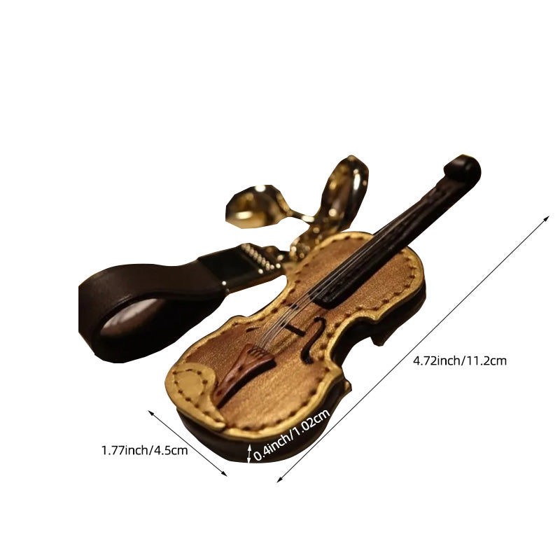 Violin Pendant Keychain Christmas Ornament