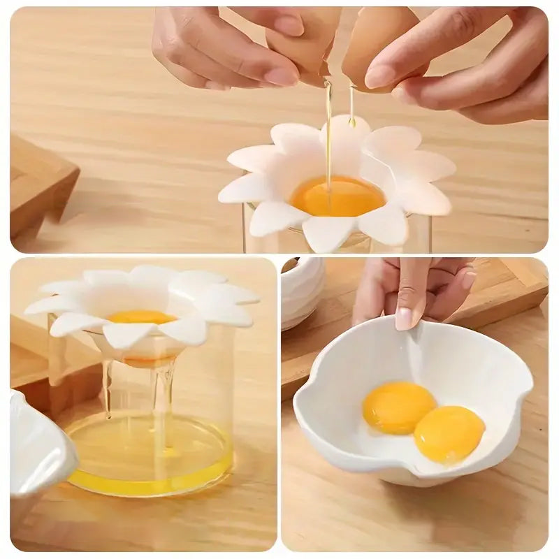 Cute Flower Shape Egg Separator