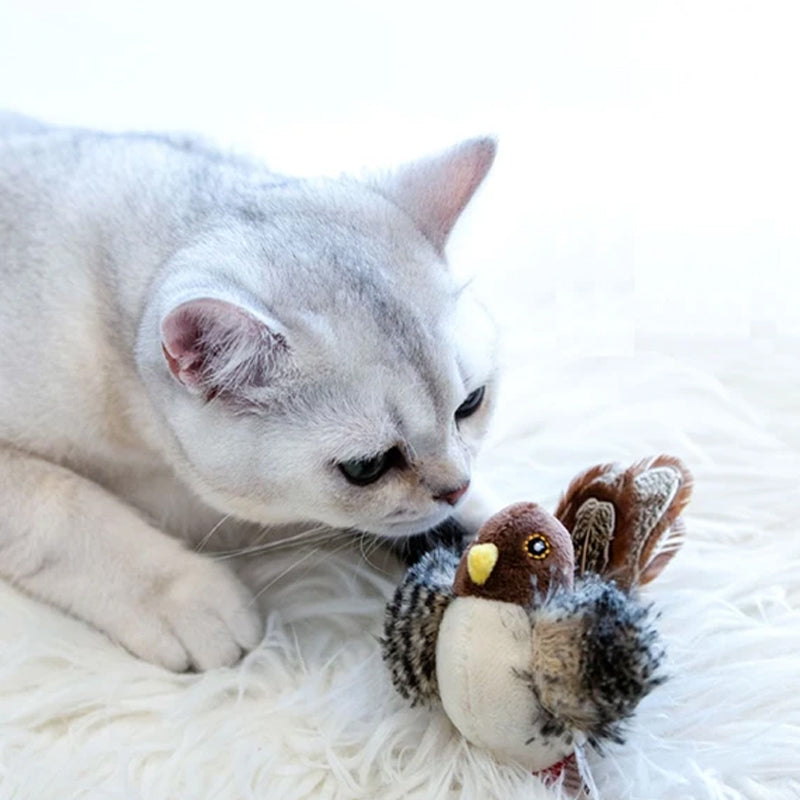 Interactive Chirping Cat Toy