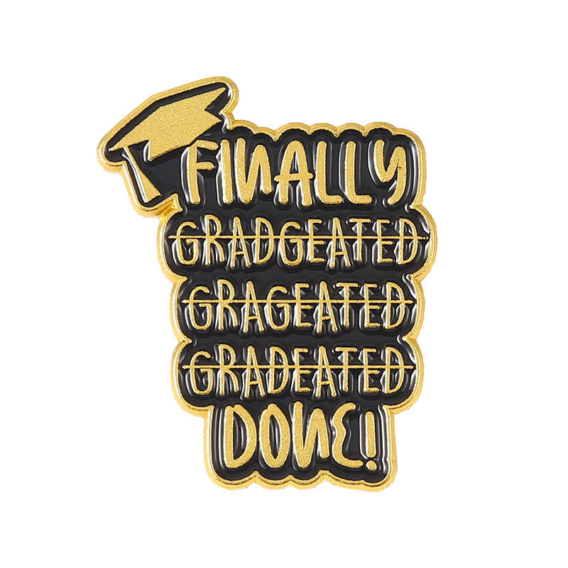 Graduation Season Metal Commemorative Pin