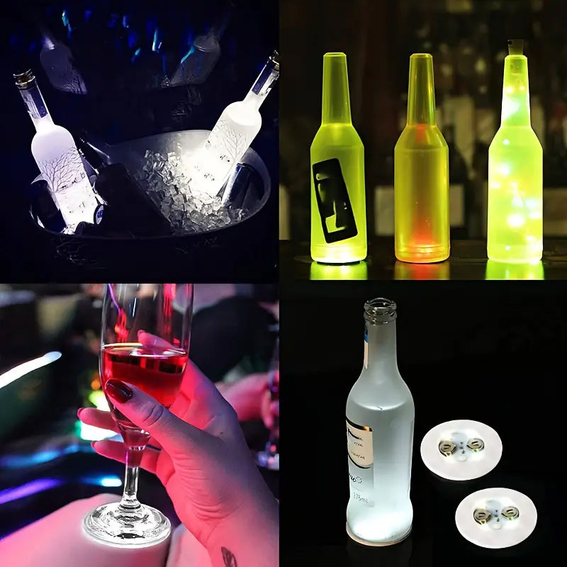 LED Luminous Bottle Stickers and Coasters