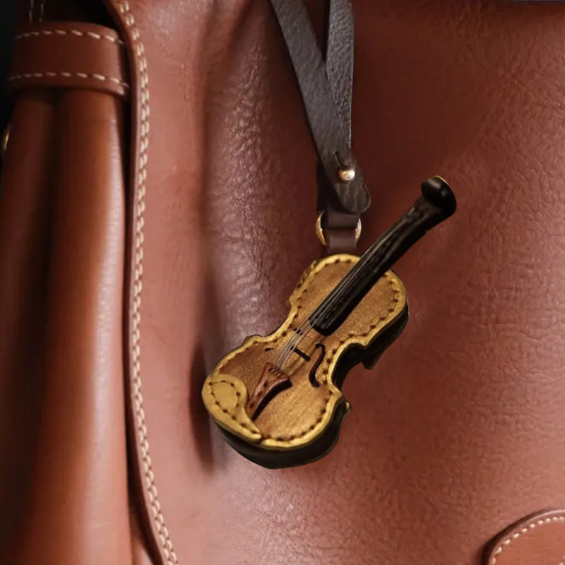 Violin Pendant Keychain Christmas Ornament