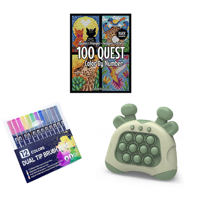 100 QUEST Color by Numbers Book B