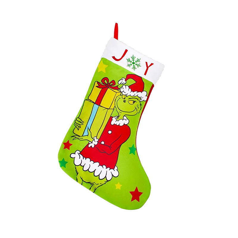 Green Christmas Stockings Christmas Decorations