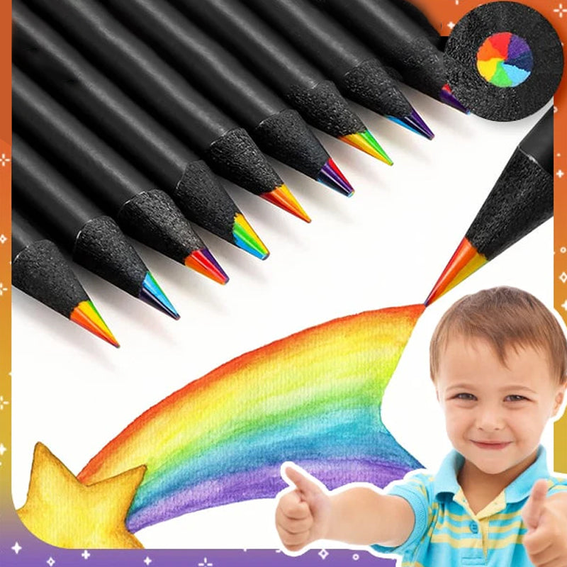 Fun Rainbow Gradient Coloring Pencil