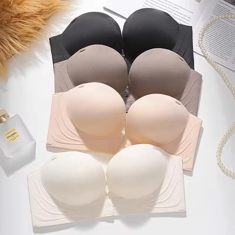 Women's Non-Slip Front Closure Strapless Bra