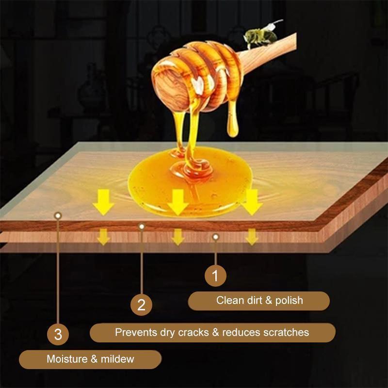 Natural beeswax furniture care polishing
