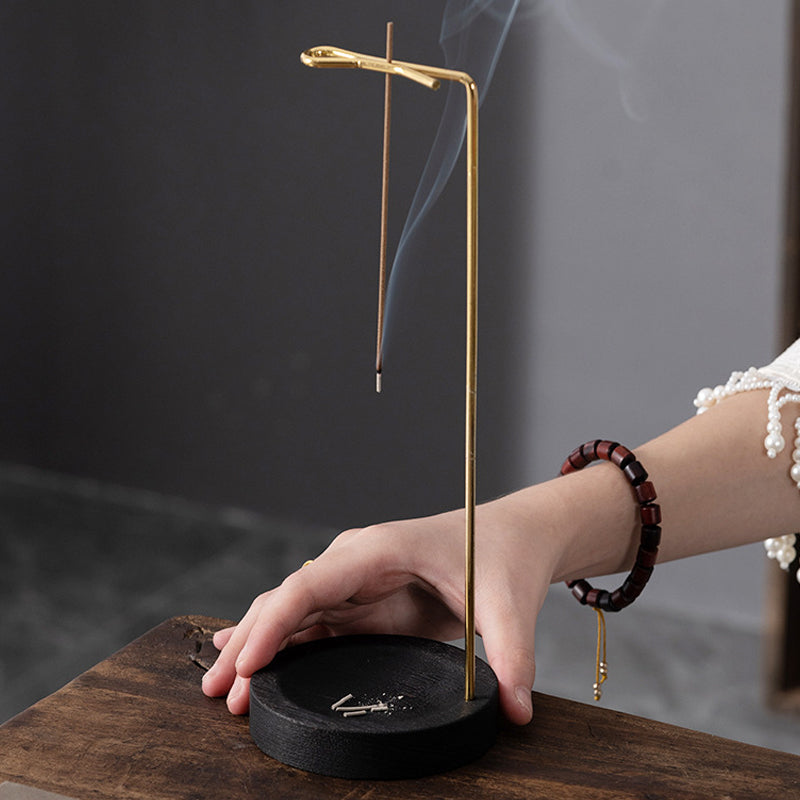 Zen upside-down incense stand