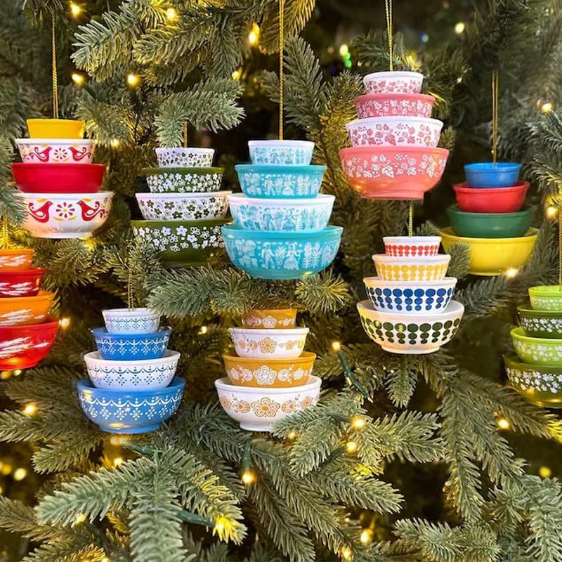 Christmas Resin Mixing Bowl Pendant