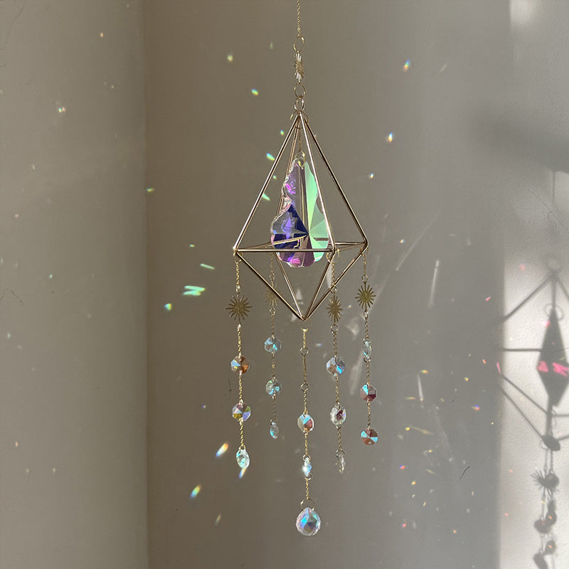 Geometric Prism Sun Catcher