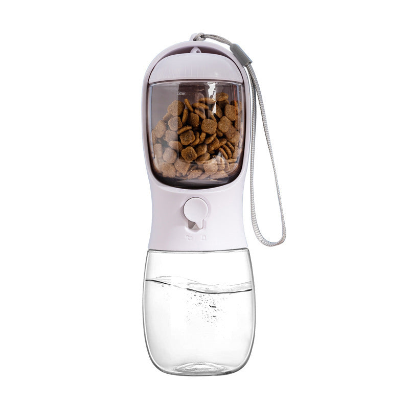 2 In 1 Portable Water Bottle Food Feeder