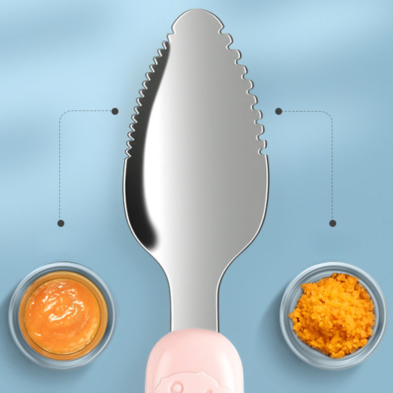 Double Head Baby Silicone Food Spoon