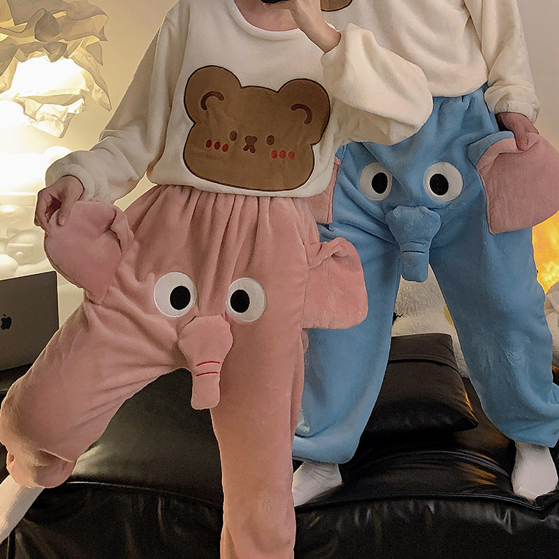 Funny elephant loungewear pants