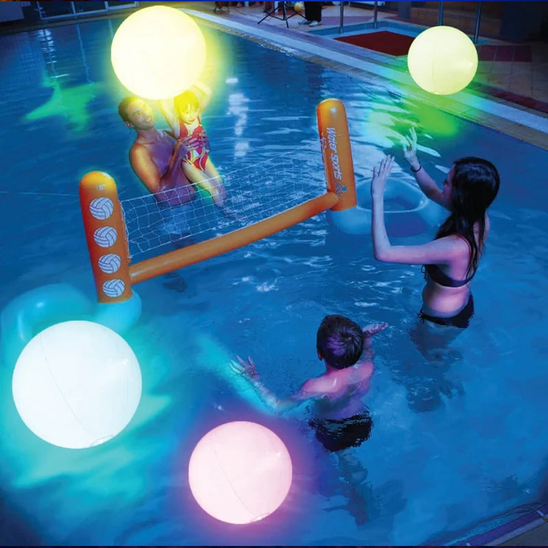 Pool Decoration LED Light 16 Colors Luminous Beach Ball