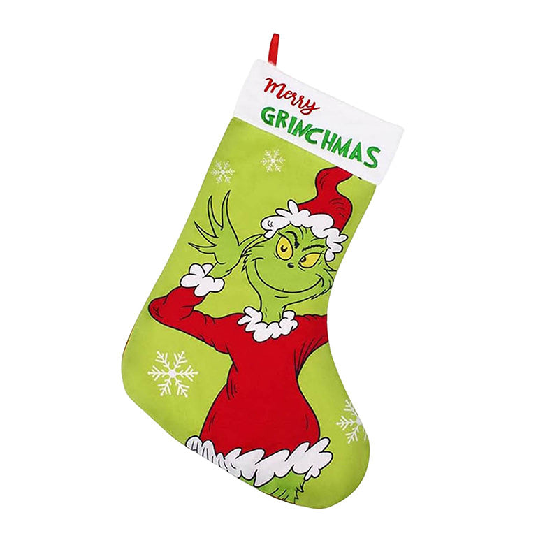 Green Christmas Stockings Christmas Decorations