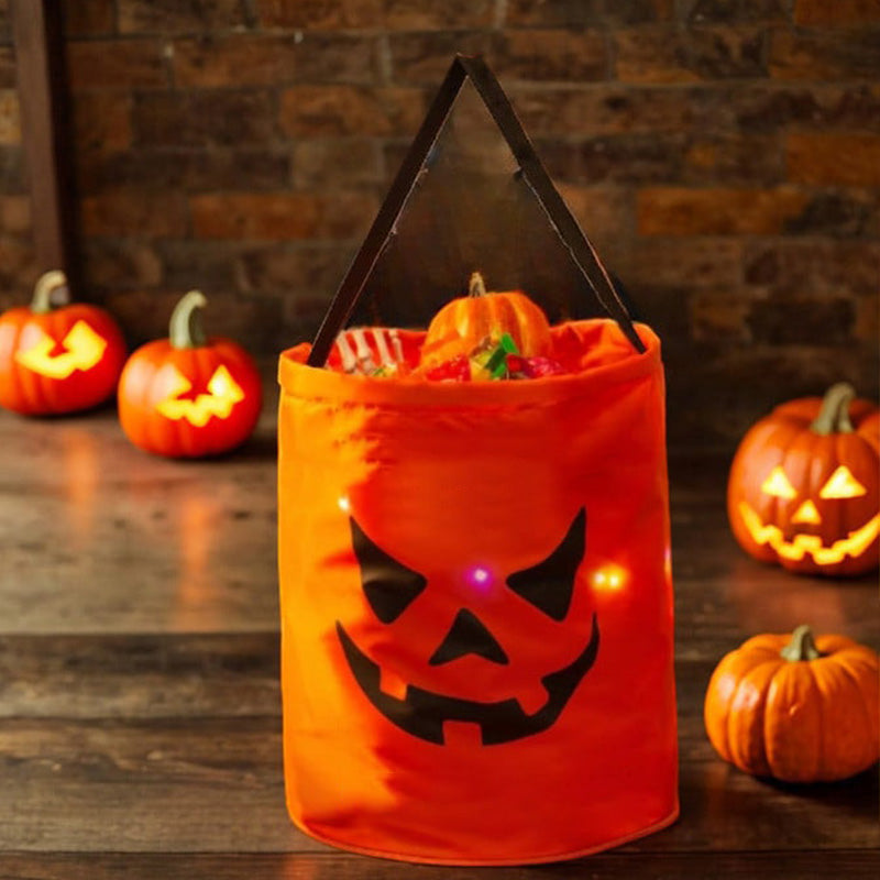 Personalized Glowing Pumpkin Tote