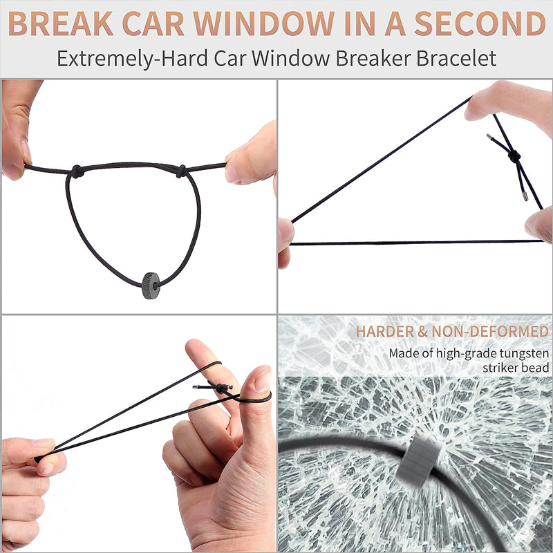 Car Glass Breaker Escape Bracelet