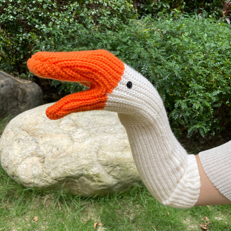 Knit Warm Duck Gloves