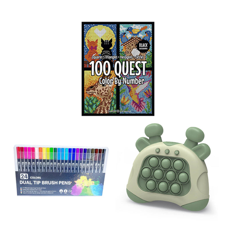 100 QUEST Color by Numbers Book B