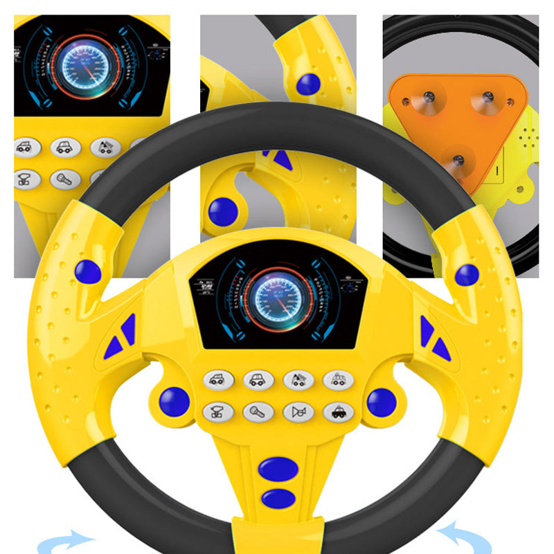 Portable simulated driving steering wheel