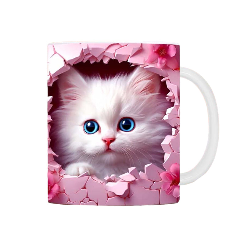 3D Print Kittens Hole In A Wall Mug