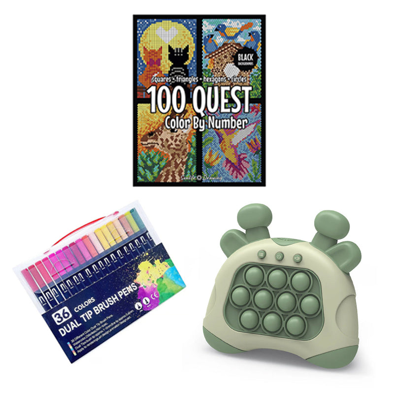 100 QUEST Color by Numbers Book B