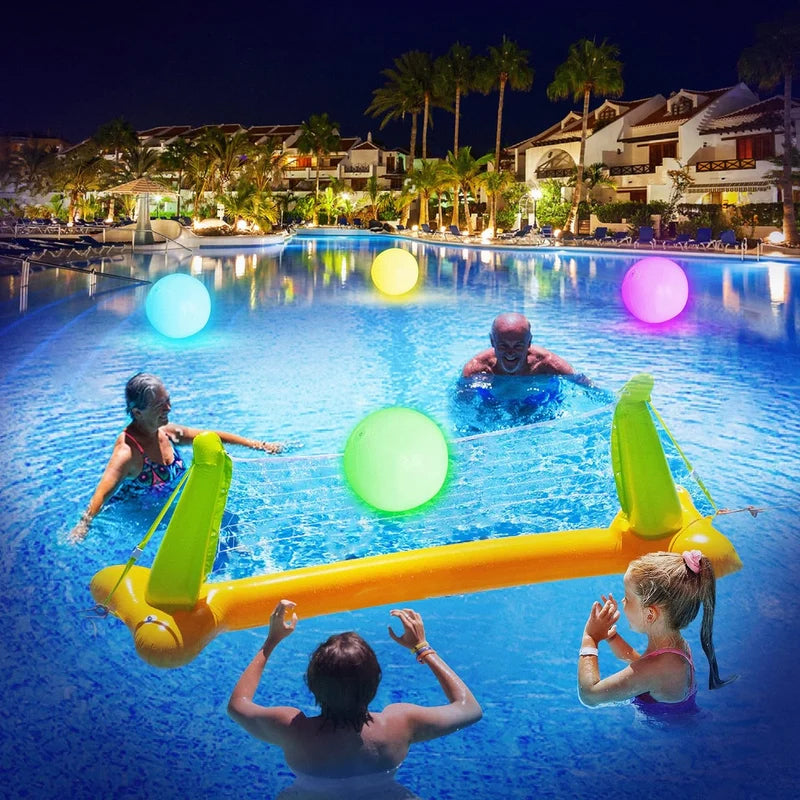 Pool Decoration LED Light 16 Colors Luminous Beach Ball