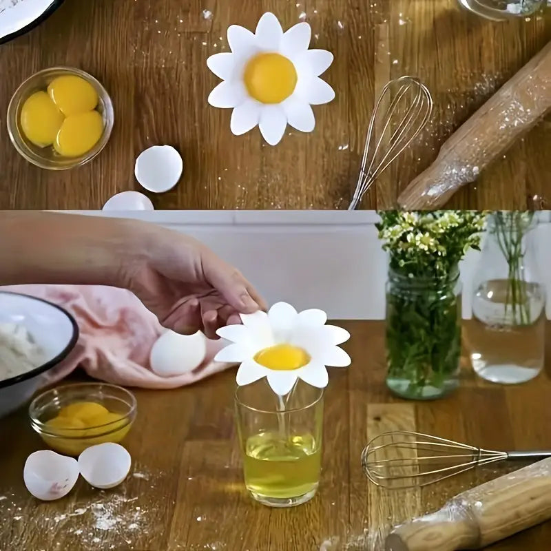 Cute Flower Shape Egg Separator