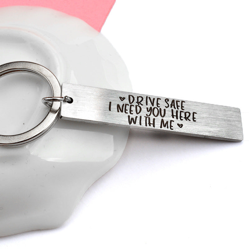 Drive Safe Keychain Gift