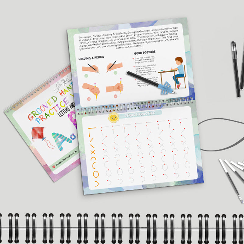 Reusable Grooved Handwriting Workbooks