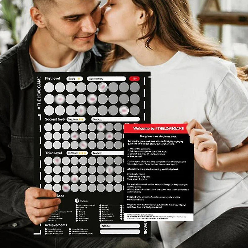 Couples challenge scratch poster