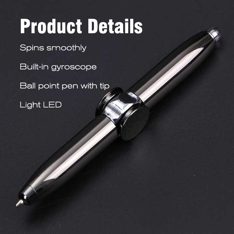 Fidget Spinner Pen with LED Light