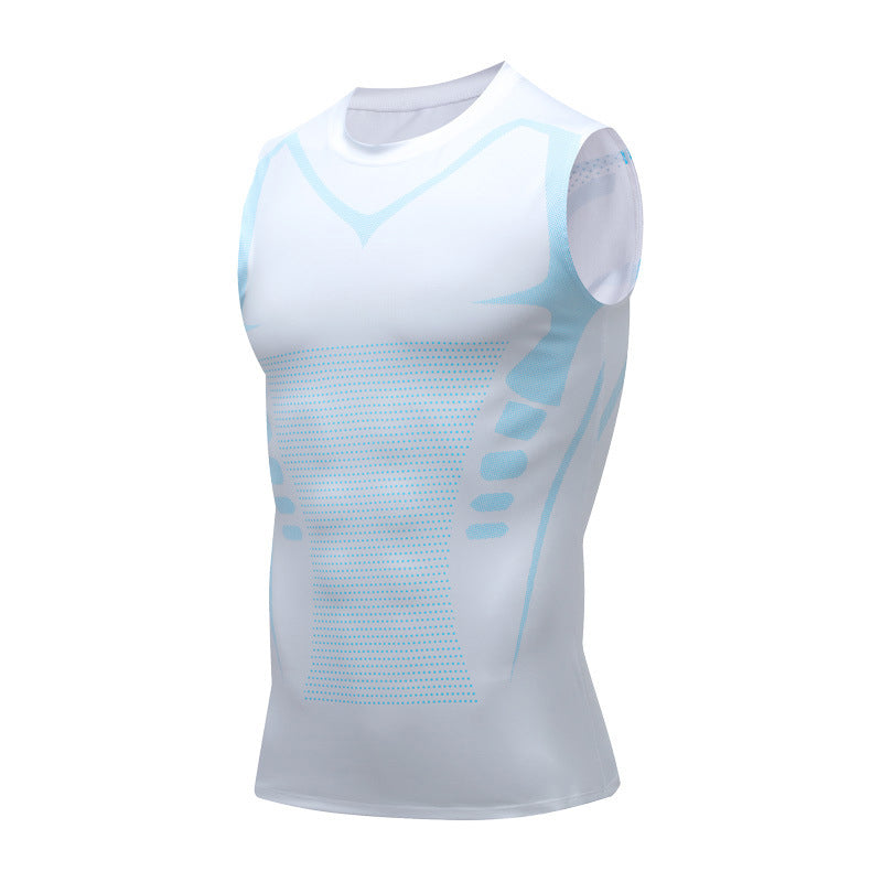 Men's Quick-Dry Sleeveless Sports Compression Tank Top