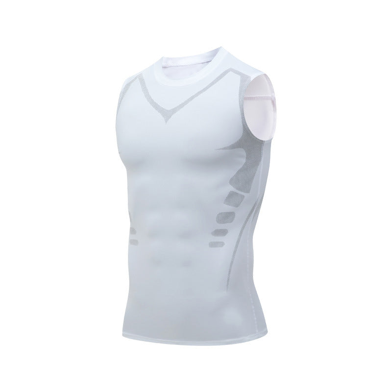 Men's Quick-Dry Sleeveless Sports Compression Tank Top