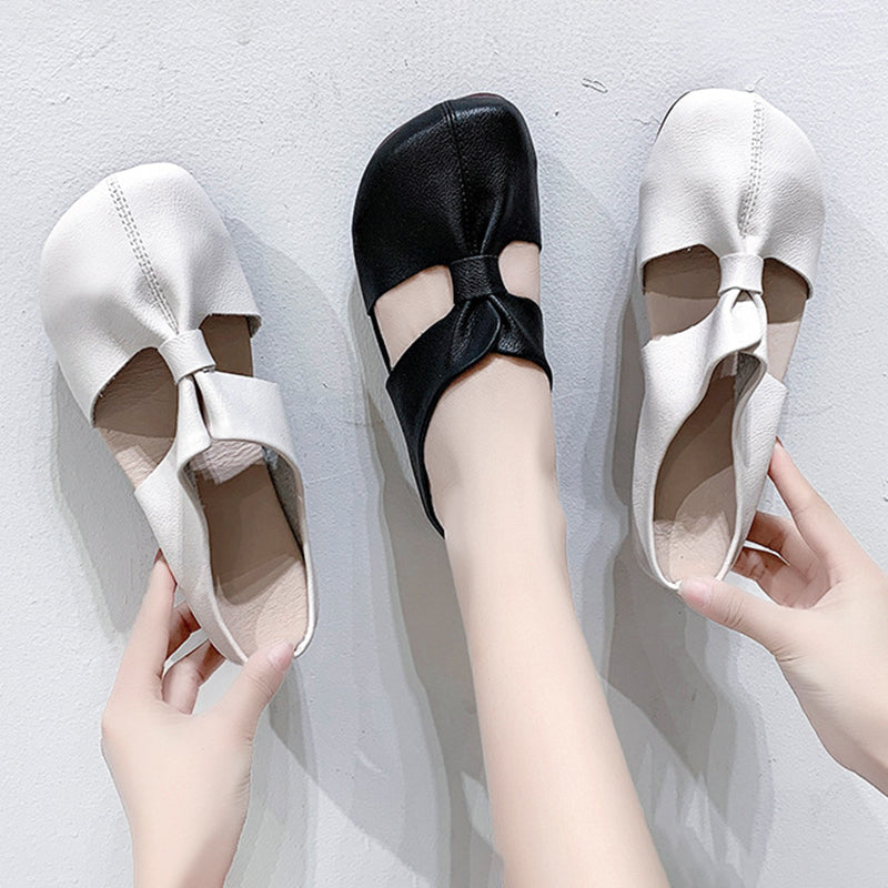 Elegant Cut-out Flat Slippers