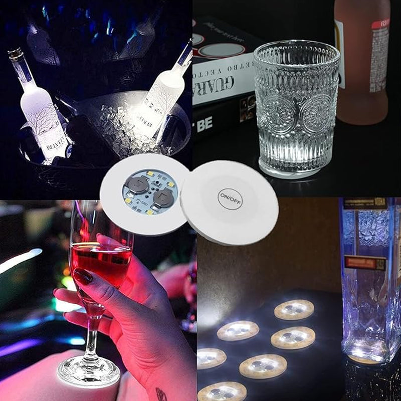 LED Luminous Bottle Stickers and Coasters