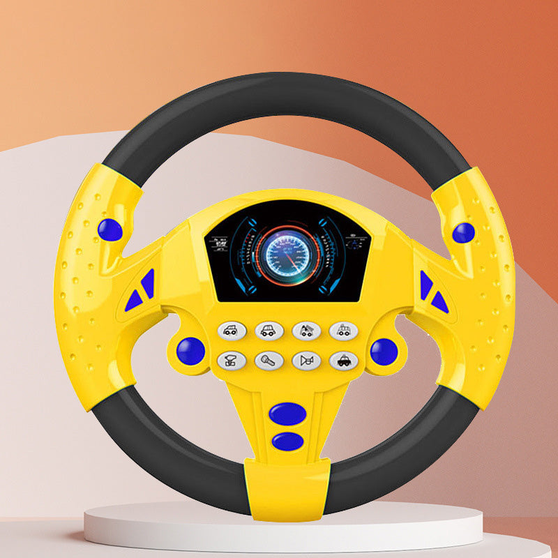 Portable simulated driving steering wheel