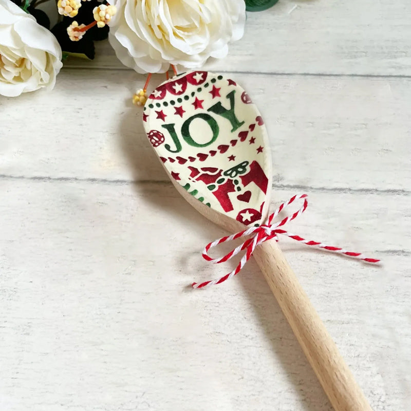 Exquisite Design Christmas Decorative Wooden Spoons