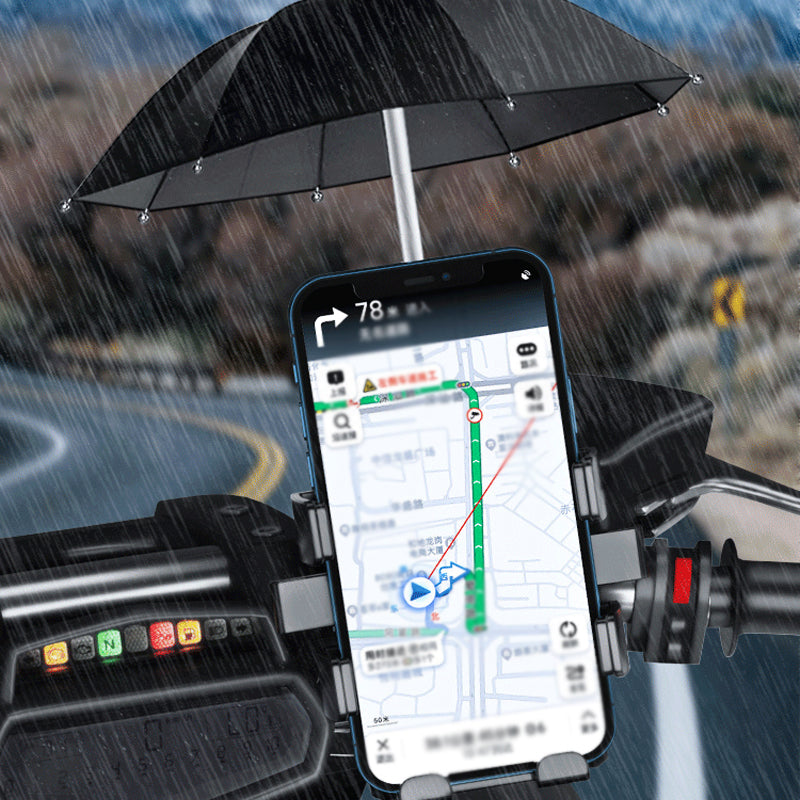 Motorcycle Phone Holder with Umbrella