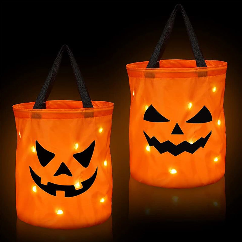 Personalized Glowing Pumpkin Tote